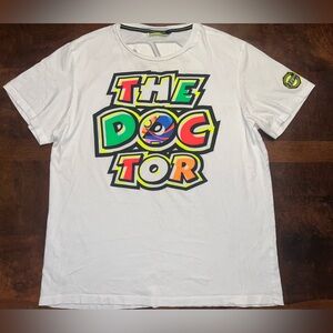 Valentino Rossi VR46 “The Doctor” White T-Shirt Official Racing Apparel XXL